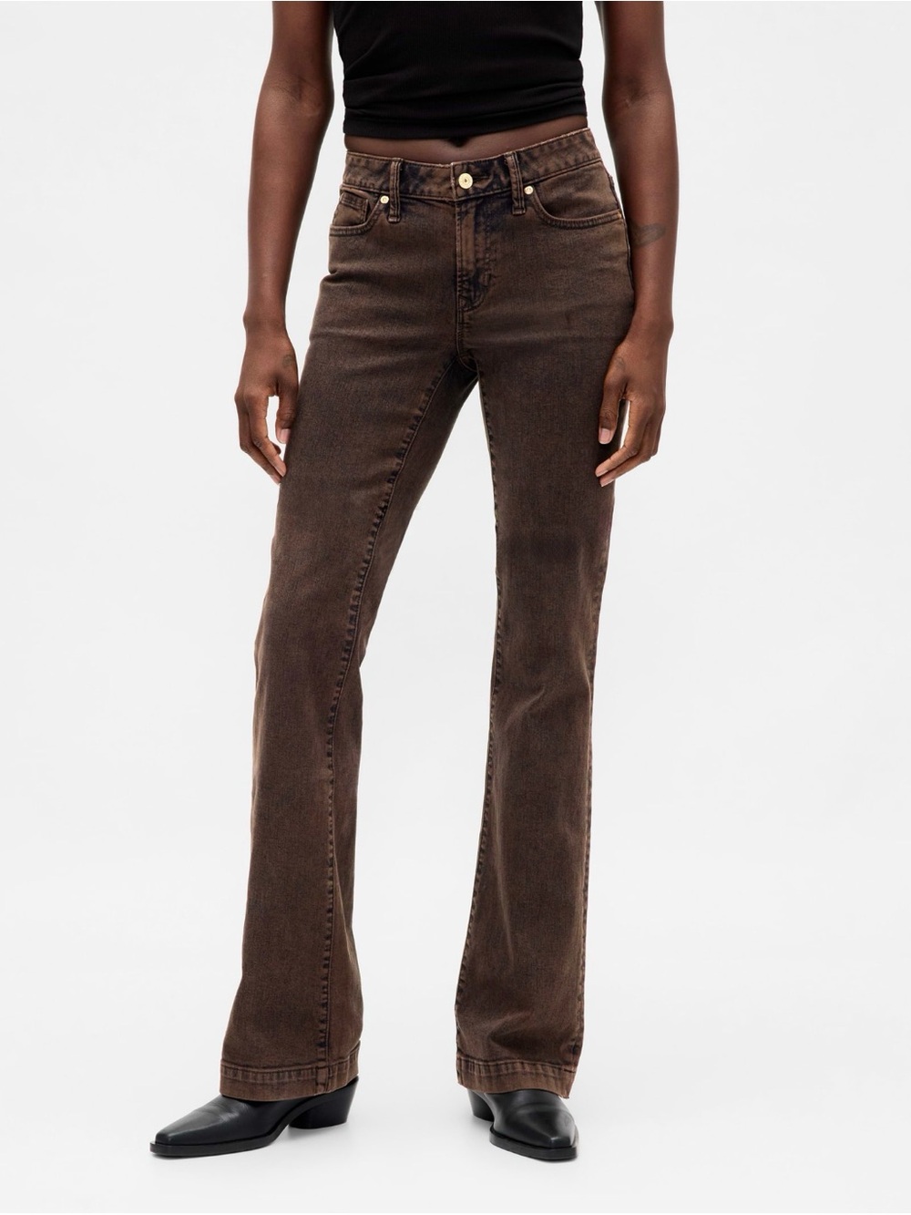 NWT GAP Low Rise Long & Lean Jeans in Dark Brown